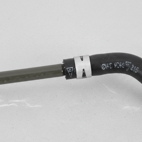 2013-19 Nissan Versa Versa Note Micra OEM Lower CVT Oil Cooler Hose Macro Crop
