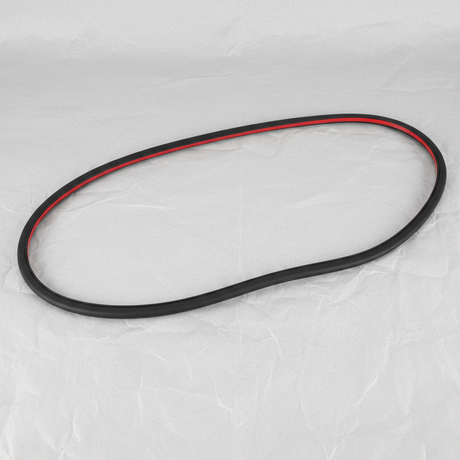 2019-2023 Volkswagen Jetta Driver Side Front Lower Door Weatherstrip OEM on grey wrinkled kraft paper background