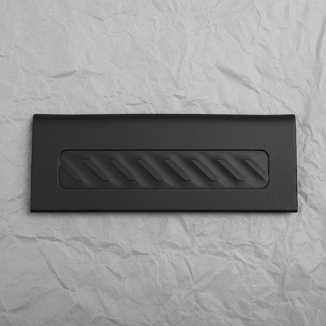 2019-2025 Silverado Sierra OEM Black Crew Cab Driver Side Rear Sill Plate - Middle Detail