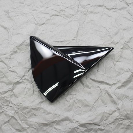 2021-2025 Nissan Rogue OEM Front Passenger Door Outer Corner Cover Super Black - Full View 1