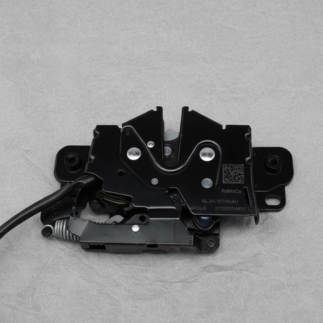 Bottom section close-up of Ford OEM Hood Latch for 2022-25 F-150 Lightning
