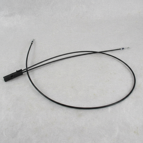 2009-2020 Nissan 370Z Genuine OEM Hood Lock Release Cable - Middle Macro Crop