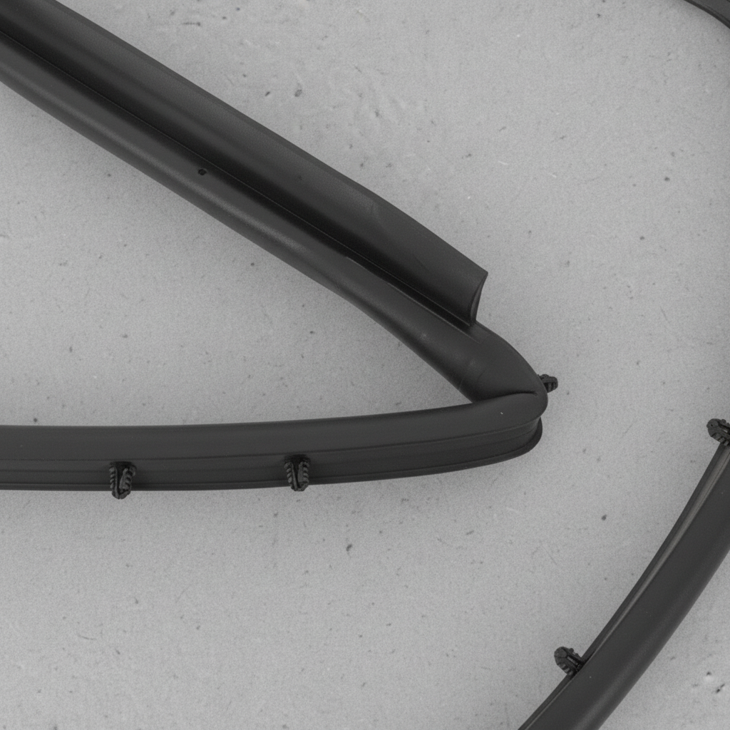 2019-2023 Jeep Cherokee Hood To Grille Seal Gasket - left section detail