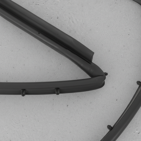 2019-2023 Jeep Cherokee Hood To Grille Seal Gasket - left section detail