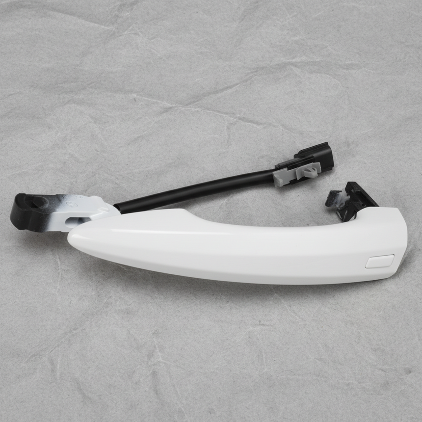2020-25 Nissan Sentra Passenger Side OEM Exterior Door Handle Grip Fresh Powder - Full View