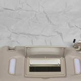 2017-2019 GMC Acadia OEM Passenger Side Sun Visor Beige Cloth
