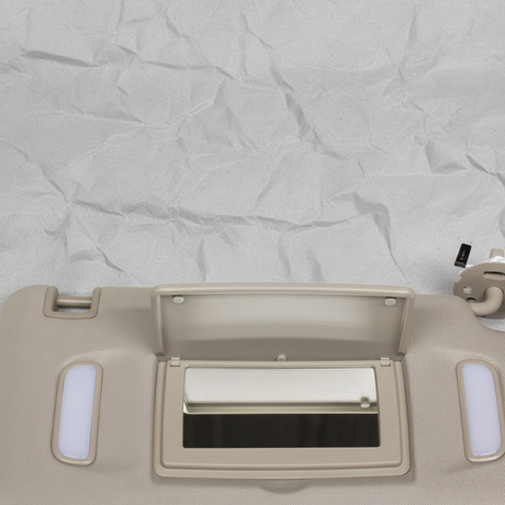 2017-2019 GMC Acadia OEM Passenger Side Sun Visor Beige Cloth