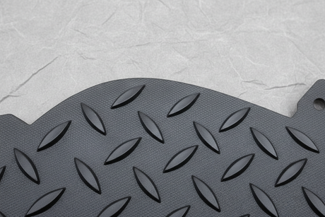 Passenger Side Rear Bumper Step Pad Insert - Middle Section Detail
