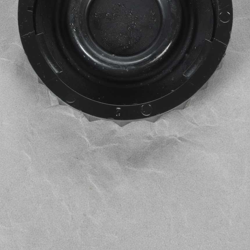 2007-2025 Nissan Frontier Xterra Sentra Maxima Pathfinder Brake Reservoir Cap OEM - Bottom Detail Angle 2