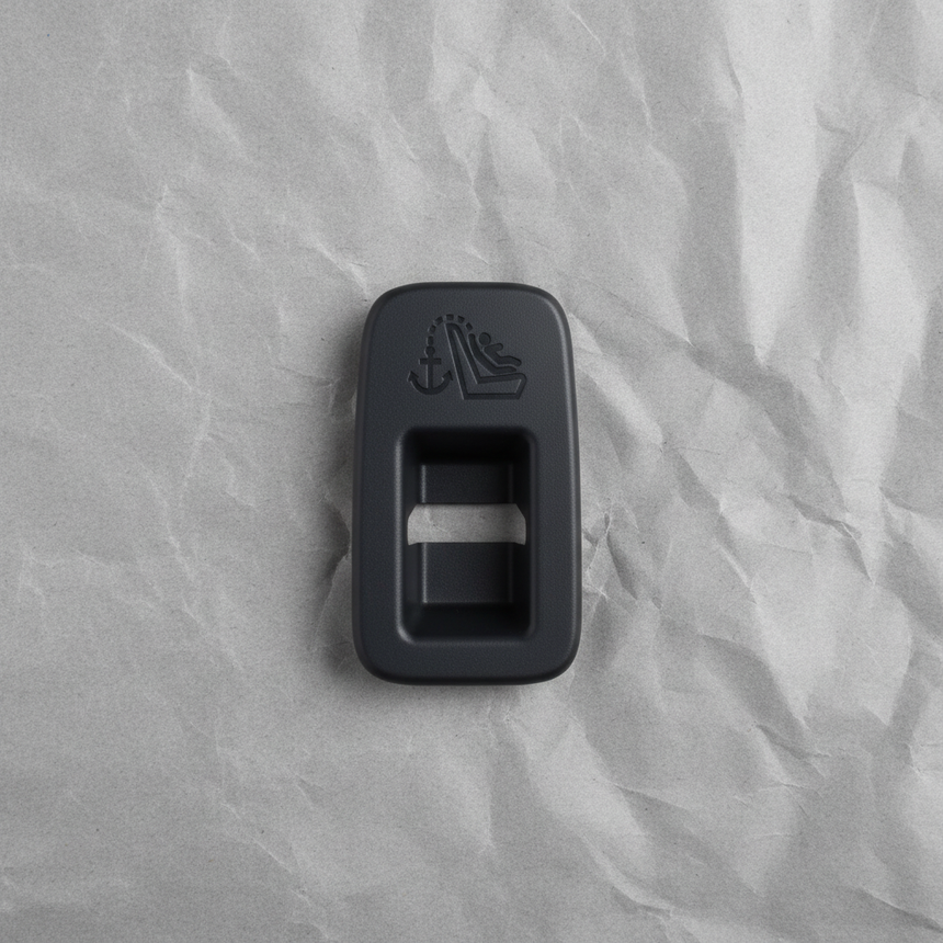 2013-2020 Nissan Pathfinder Child Restraint Anchor Plate Bezel Charcoal - Full View
