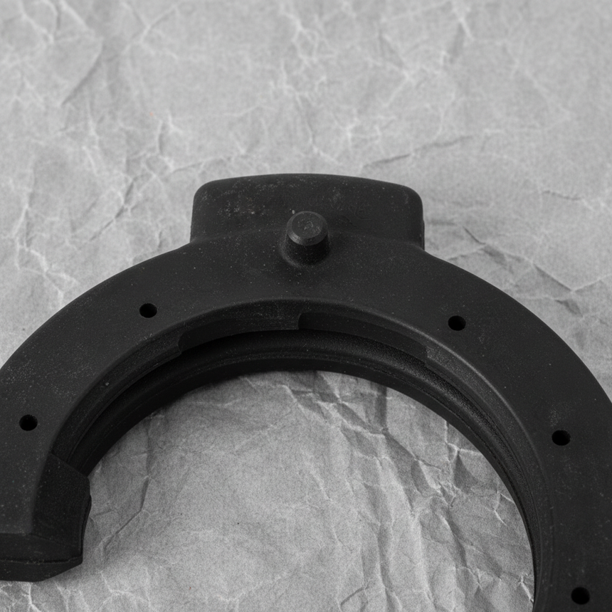Macro Crop Middle - Coil Spring Insulator