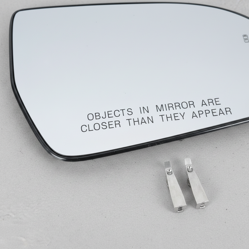 OEM Mirror Glass Passenger Side - Bottom Detail
