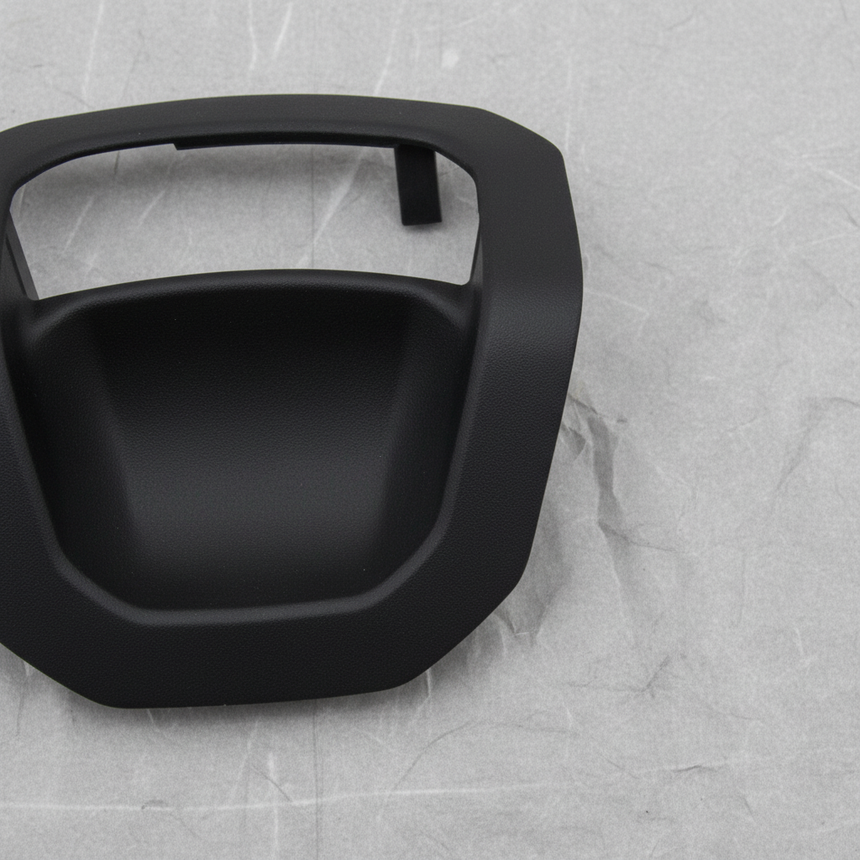Jeep Wrangler OEM Passenger Side Seat Back Release Bezel - Bottom Detail