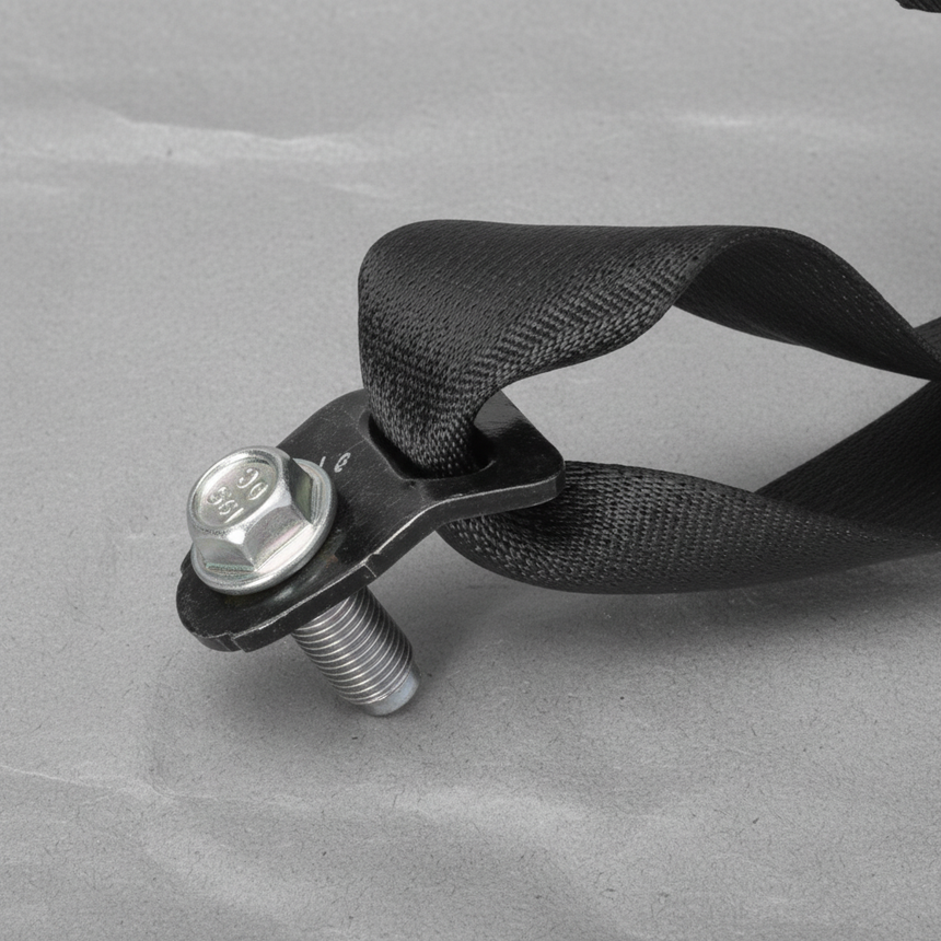2013-2020 Nissan Pathfinder OEM Third Row Passenger Seat Belt Charcoal