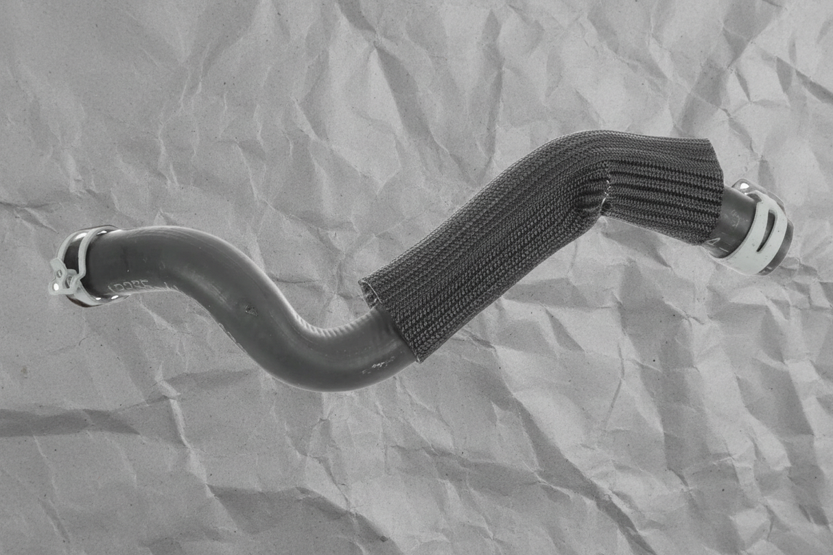 BC3Z-6B851-B Ford F-250 F-350 Oil Cooler Inlet Tube - Bottom Section Detail