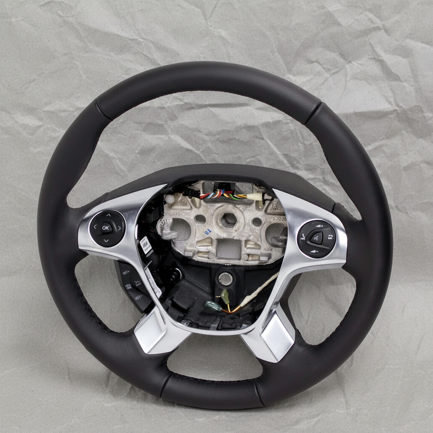 2015-2019 Transit-150 250 350 OEM Pumice Leather Steering Wheel W/O Nav W/O Lane Departure