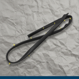 2009-2014 Ford F-150 Crew Cab Body Side Panel Seal Black Genuine OEM