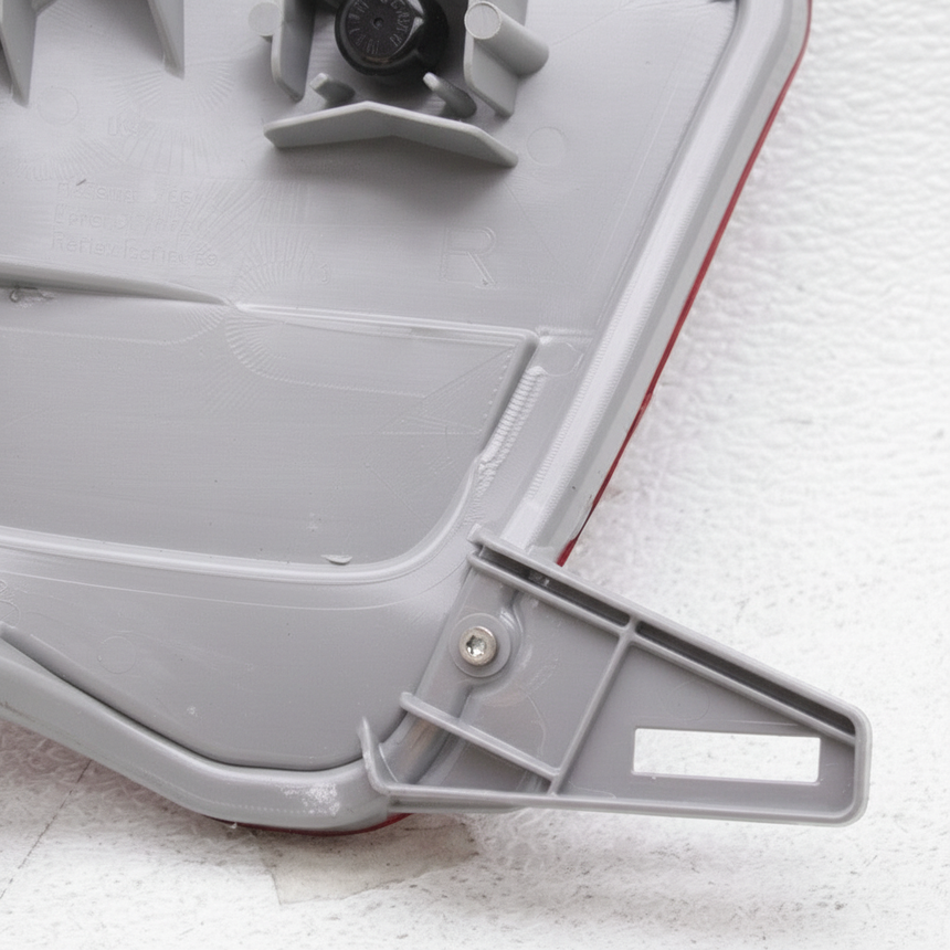 2014-2019 Toyota Highlander Passenger Side Rear Bumper Reflector OEM - Bottom Detail Angle 2