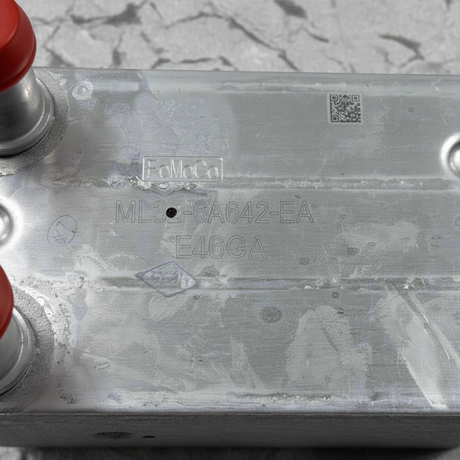 2021-2025 Ford F-150 2.7 Engine Oil Cooler - Middle Section Detail