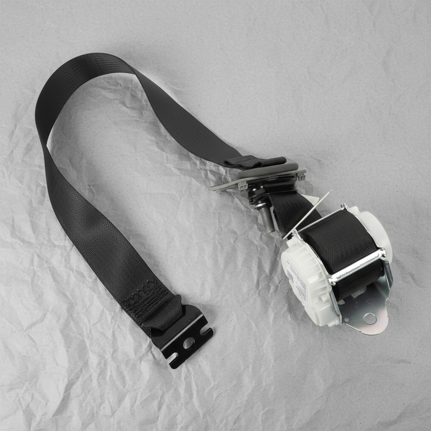 2017-2019 Silverado Sierra 1500 2500 HD 3500 HD Driver Rear Seat Belt Retractor DK Black OEM - Full View