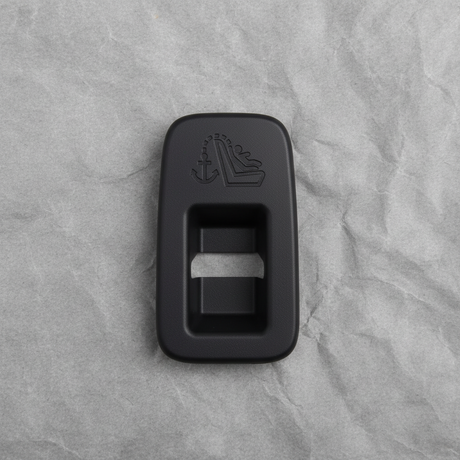2013-2020 Nissan Pathfinder Child Restraint Anchor Plate Bezel Charcoal - Macro Detail