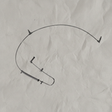 2019-2025 Ram 2500 3500 Hood Windshield Washer Hose OEM – Full View on light grey kraft paper