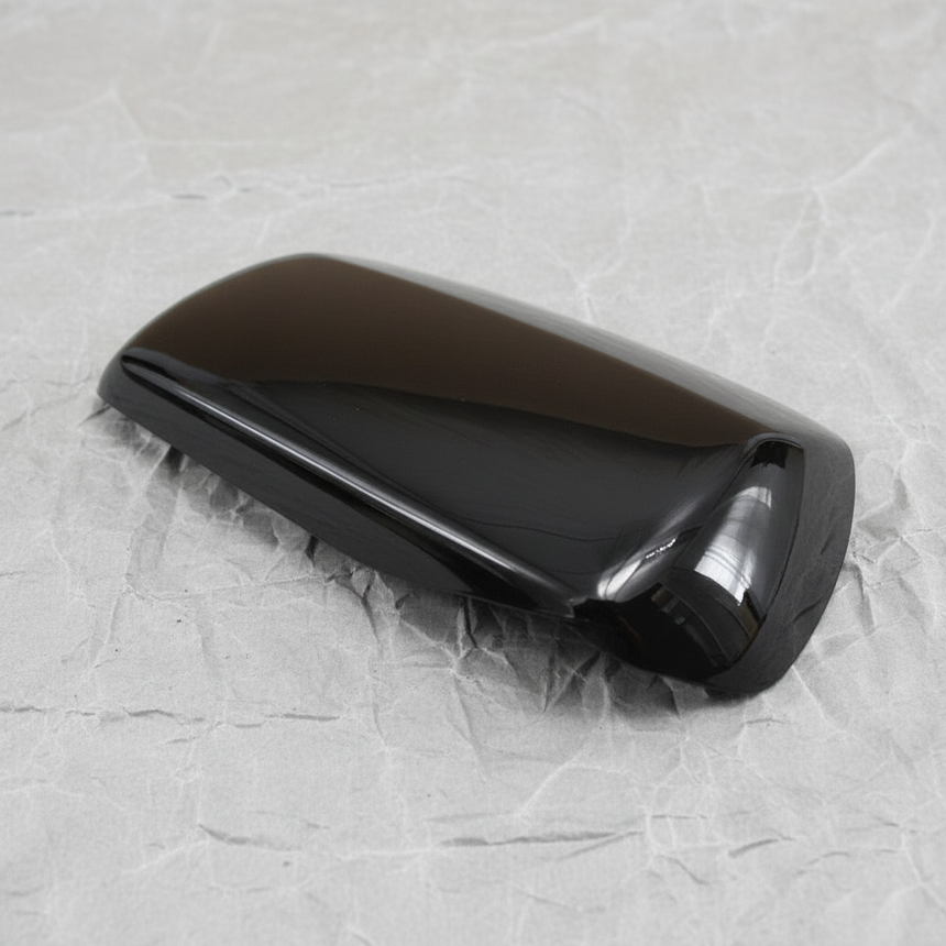 2012-2016 CR-V or 2016-2022 HR-V OEM Pass Side Mirror Cover Crystal Black - Top Detail