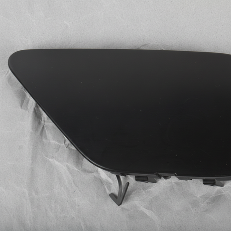 2013-17 Nissan LEAF Electric OEM Front Bumper Tow Hook Cover Trim Unpainted - Top Detail