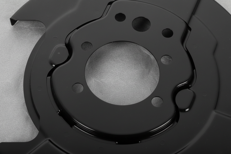 Driver Side Brake Splash Shield - Middle Section Detail