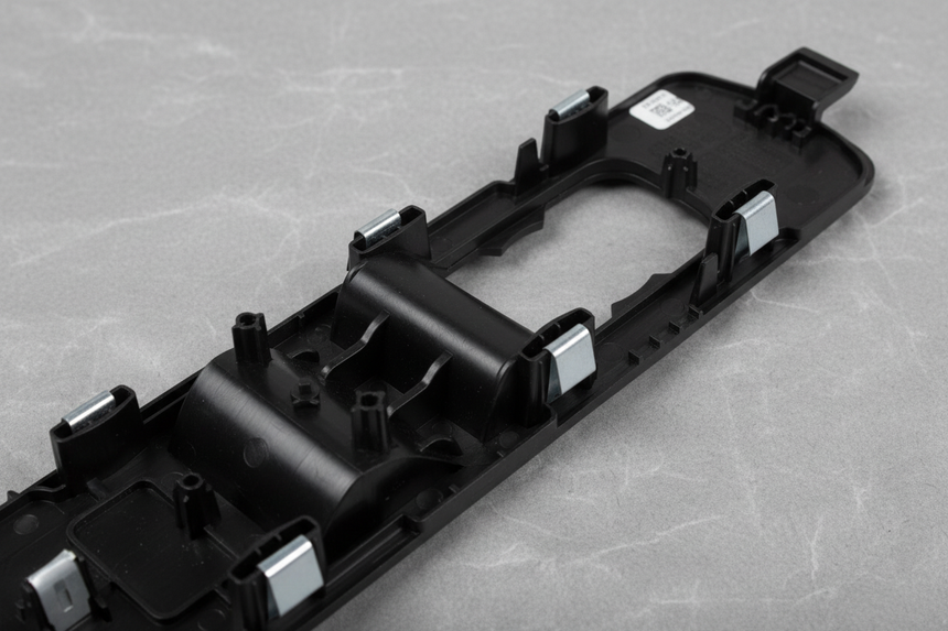 Front Driver Power Window Switch Housing - Middle Detail Angle 2