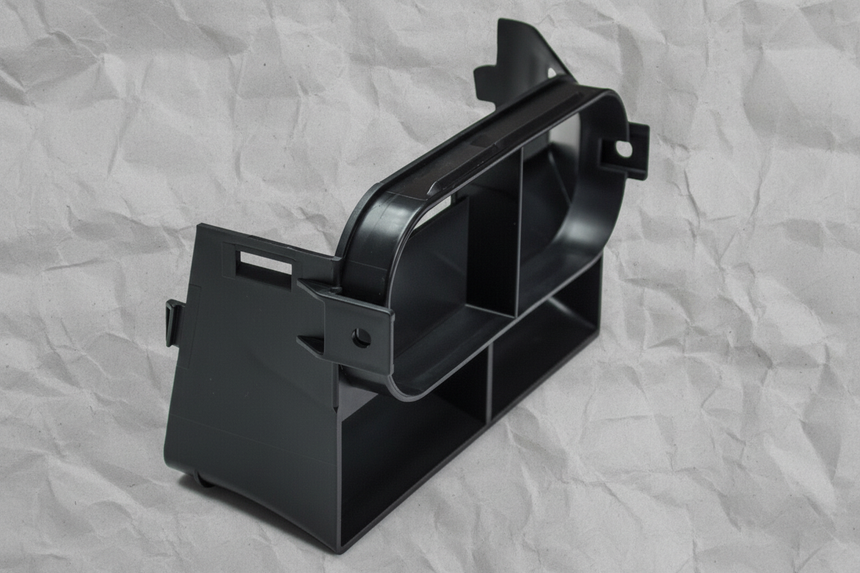 Black Air Intake Inlet Connector - Middle Detail Angle 3