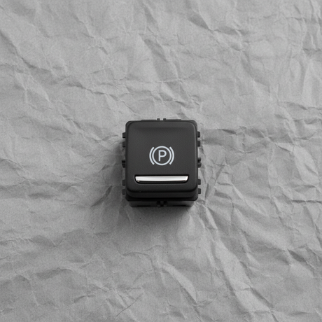 Close-up of GM OEM Parking Brake Control Switch for Cadillac XT5 GMC Acadia Terrain