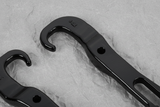 2019-2024 Nissan Titan Front Bumper Tow Hooks Kit Black 2-Piece OEM