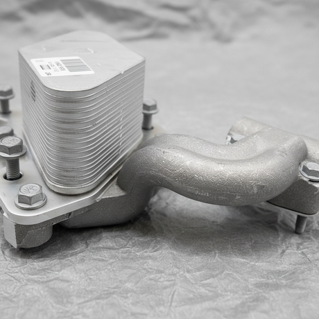 Camaro Cadillac CTS 6.2L Engine Oil Cooler - Bottom Detail 2