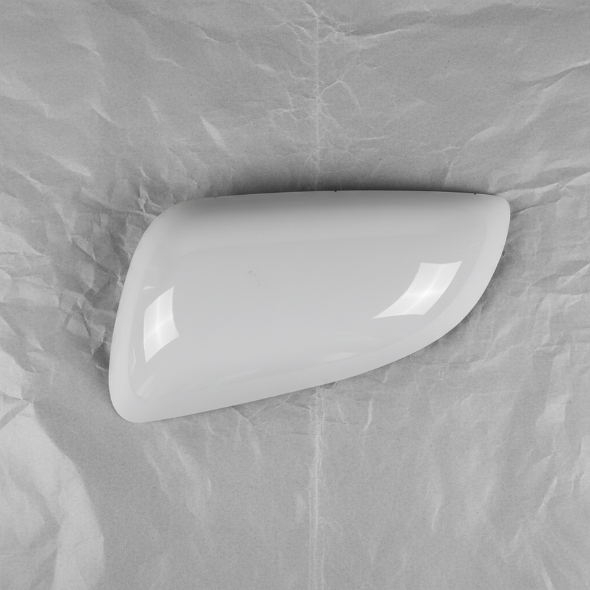GM OEM Driver Side Mirror Back Cover Unpainted - Full View 2