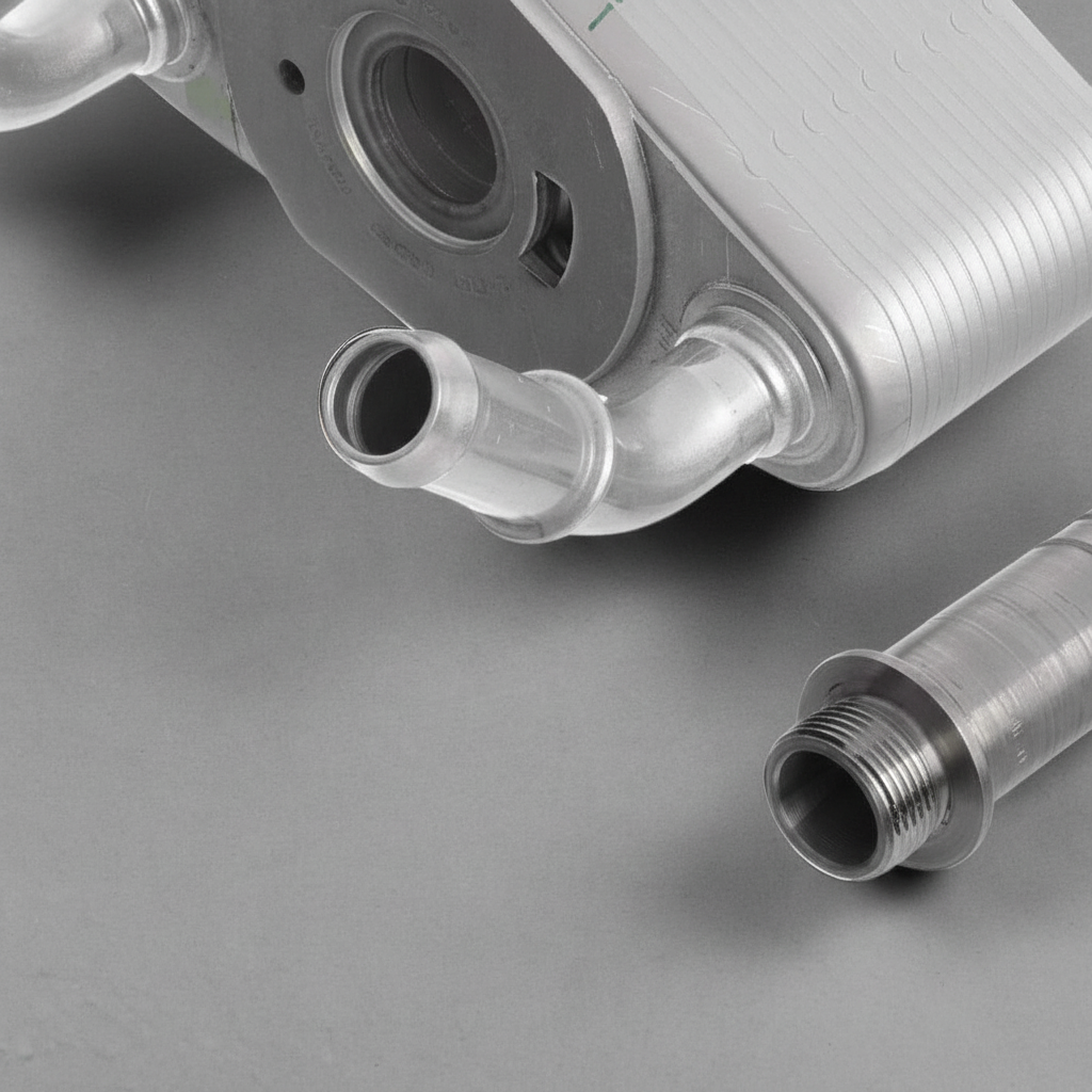 2011-2025 Ford F-150 5.0L Engine Oil Cooler - Bottom Section Detail