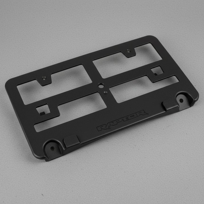 2022-2025 Bronco Raptor OEM Front License Plate Bracket Black
