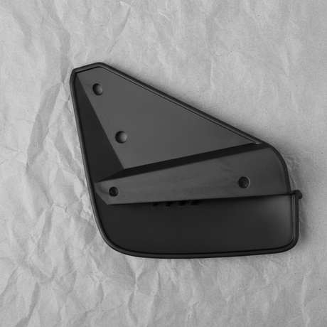 2019-2025 Mazda 3 Driver Stone Deflector Shield Japan Built OEM - Bottom Detail Angle 2