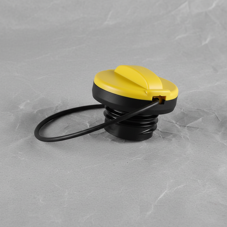 2020-2025 Ford F-250 F-350 6.2 6.7 Yellow Gas Filler Cap Genuine OEM