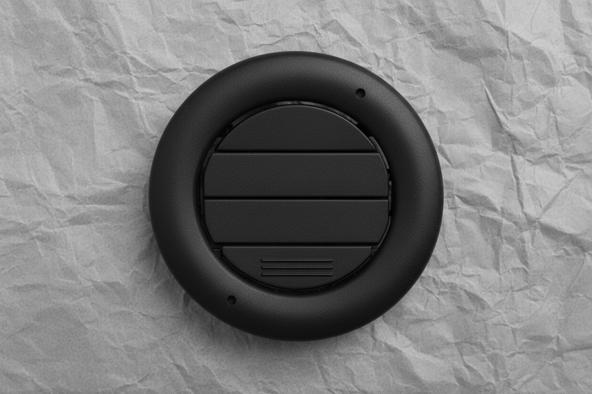 Rear Headliner Roof AC Air Vent Black - Middle Section Detail