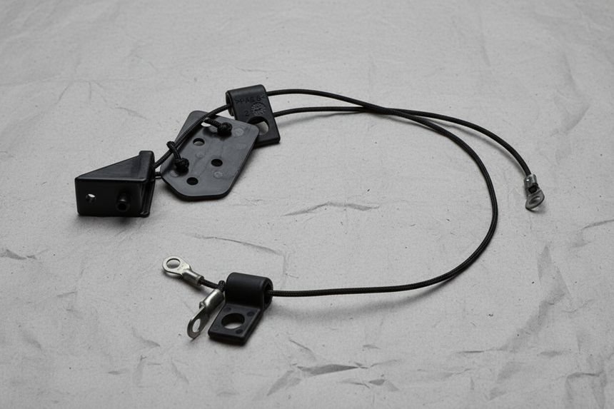 2005-2010 Volkswagen Beetle Passenger Rear Convertible Top Guide Strap OEM