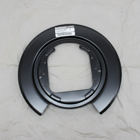2004-2015 Nissan Titan Driver Side Rear Brake Backing Plate Genuine OEM - Full View