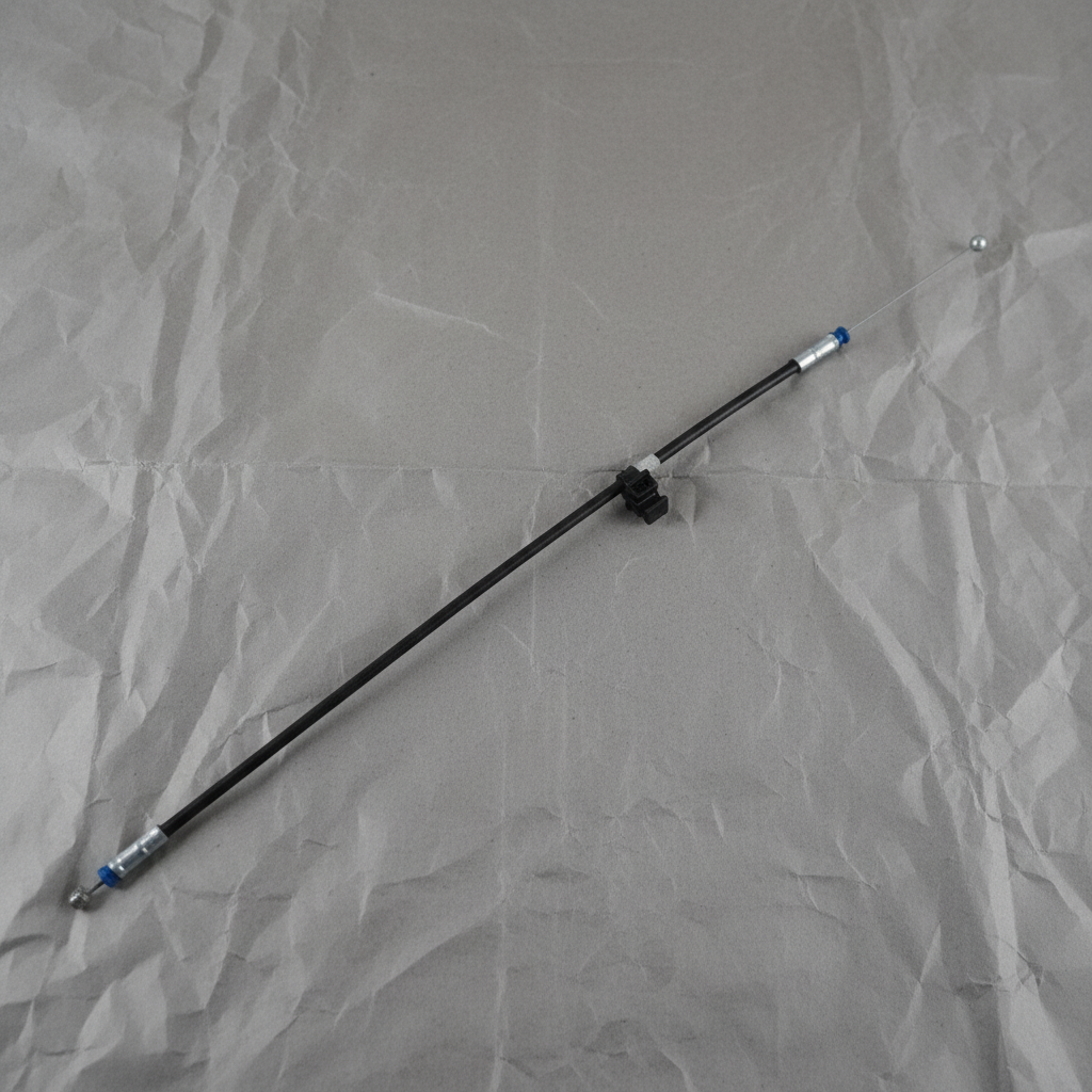 2018-2022 Honda Accord Genuine OEM hood release cable 74140-TVA-A01 rotated view on gray kraft paper