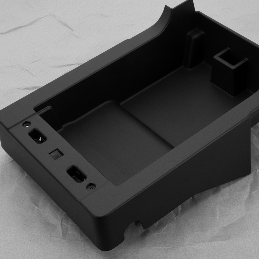 Macro Crop Middle - Seat Storage Drawer
