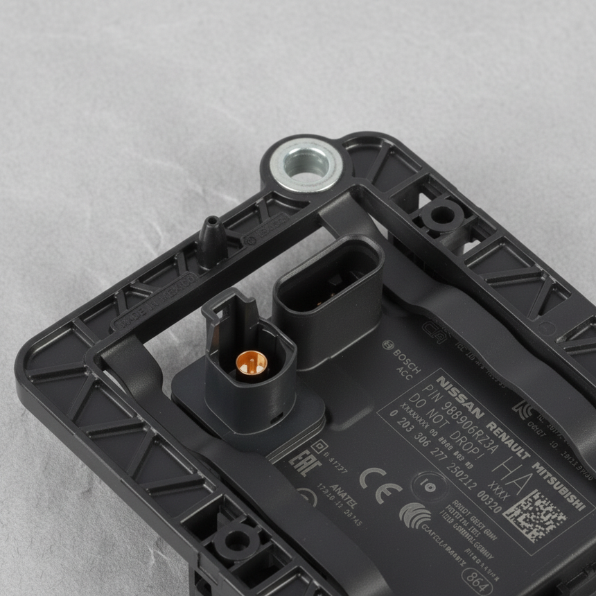 2024-2025 Nissan Rogue Adaptive Cruise Distance Sensor OEM - Top Detail Angle 2