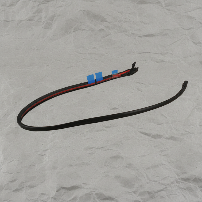 14-19 Toyota Highlander OEM Driver Side Rear Door Weatherstrip - Full View