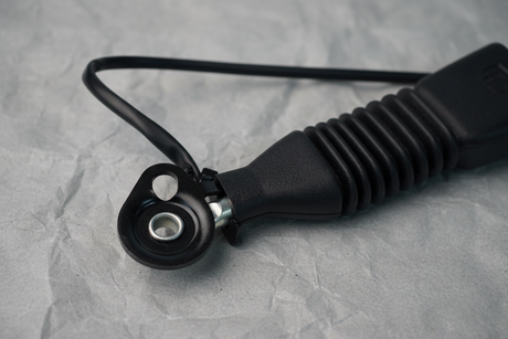 Front Driver Seat Belt Buckle - Top Detail Angle 2