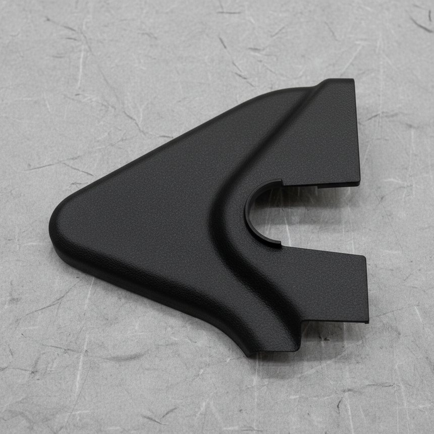 2016-2019 Ford Explorer 3rd Row Seat Latch Cover Ebony OEM - Bottom Detail