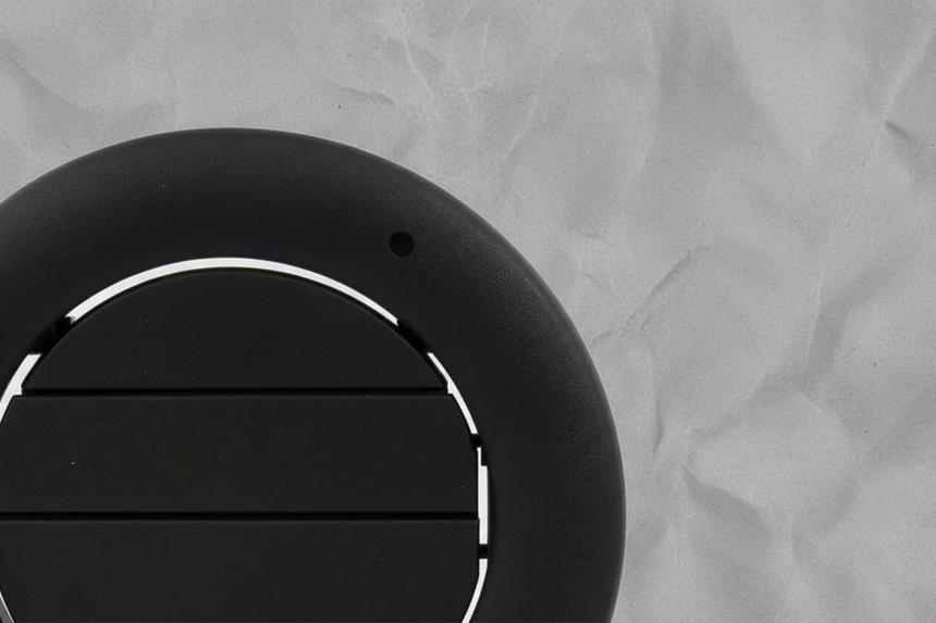 Rear Headliner Roof AC Air Vent Black - Top Section Detail
