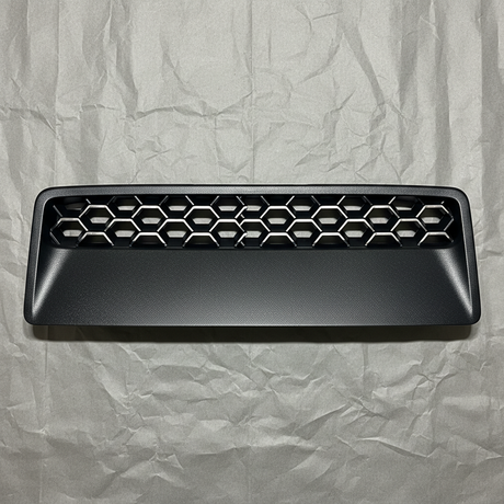 2020-2026 Jeep Gladiator Wrangler OEM Hood Scoop Vent Bezel Black - Full View